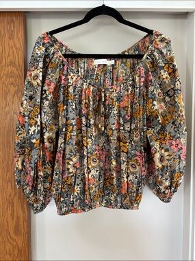 Bishop & Young Floral Peasant Top